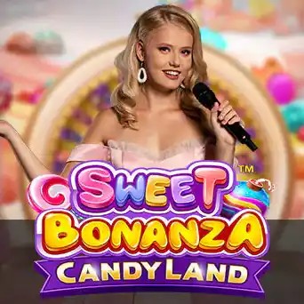 Sweet Bonanza CandyLand online game logo by Pragmatic Play on shelbyspin-casino.org