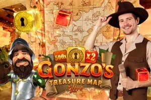 Gonzo's Treasure Map slot icon by Evolution, available at Shelbyspin