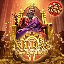 Midas Fortune slot logo by PG Soft at Shelbyspin