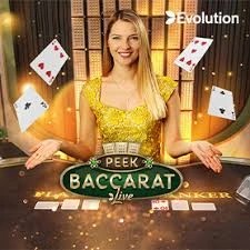 Peek Baccarat logo by Evolution Shelbyspin